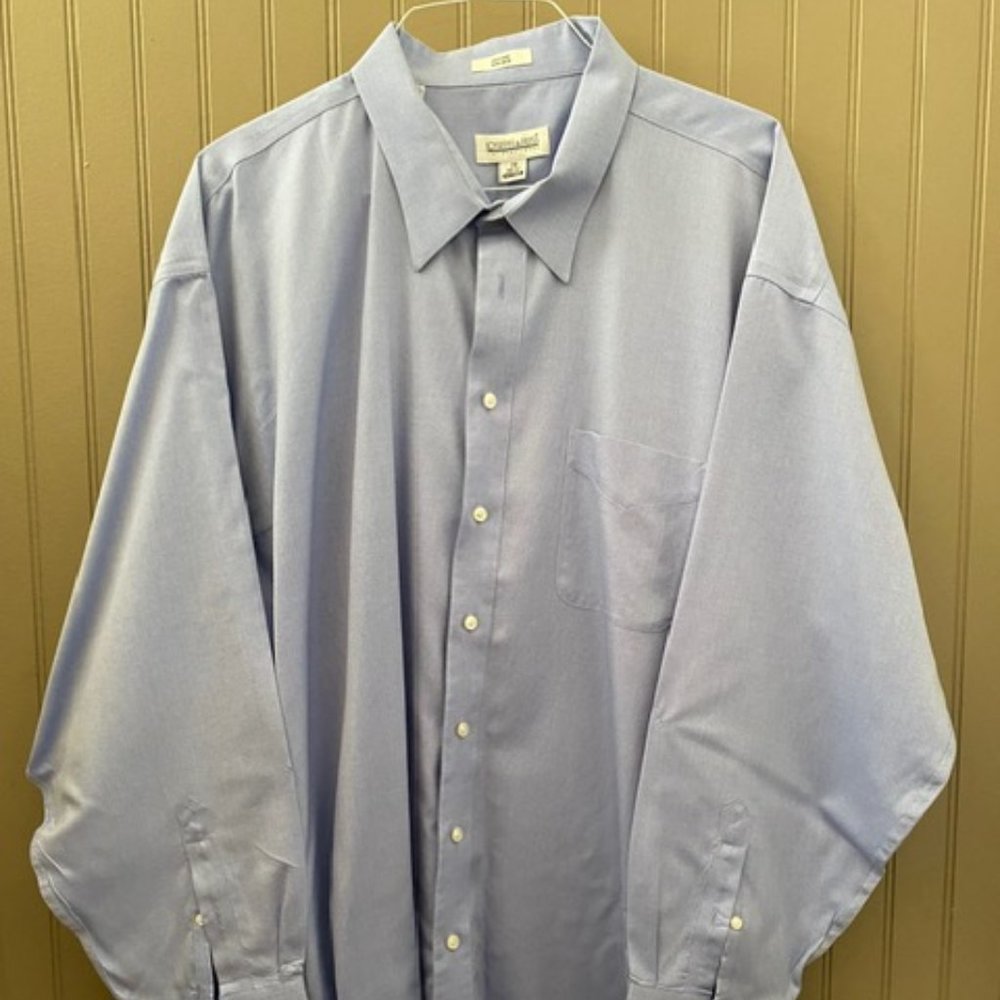 Vintage Joseph & Feiss Polo Crest Logo Shirt Men Size XL Blue Button Checker
